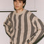 Four Line Striped Knit Sweater