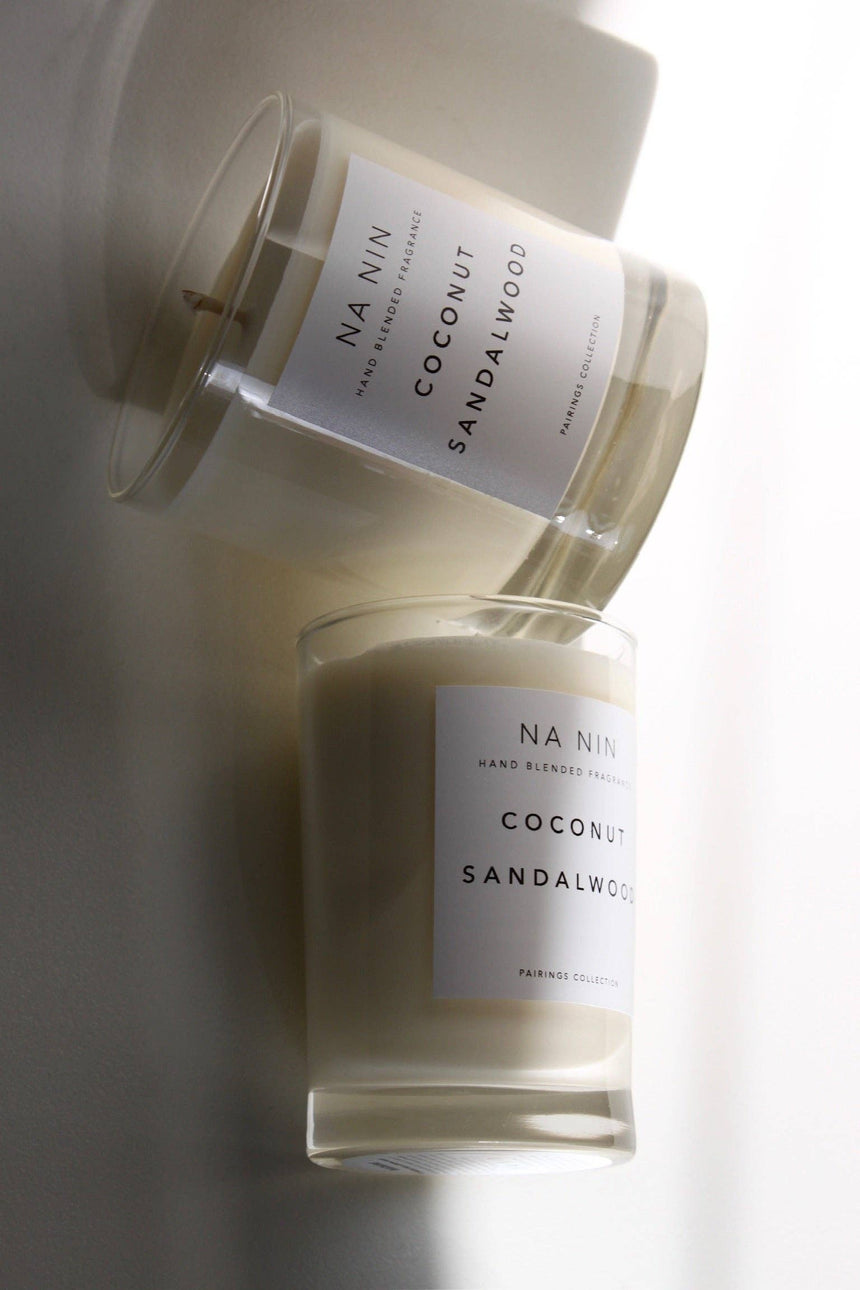 Coconut & Sandalwood Candle / Available in Multiple Sizes