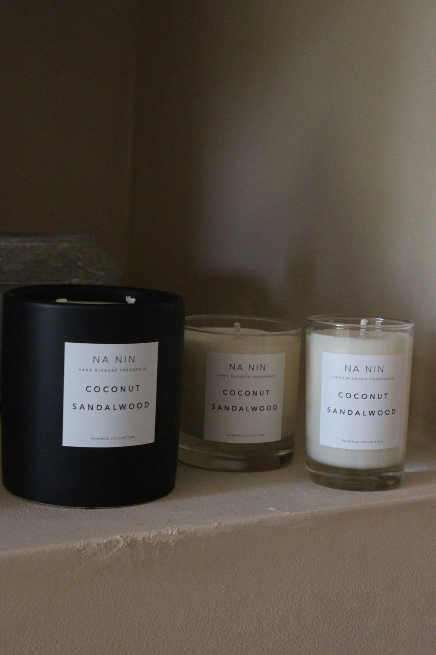 Coconut & Sandalwood Candle / Available in Multiple Sizes