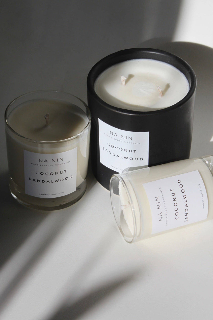 Coconut & Sandalwood Candle / Available in Multiple Sizes