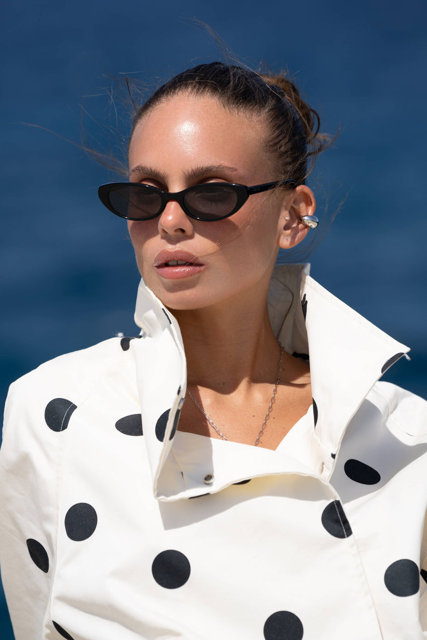 Kaia Acetate Cat Eye Womens Sunglasses