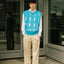 Punching Detailed Cable Knit Vest