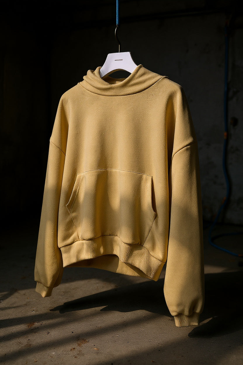 High Neck Crop Hoodie