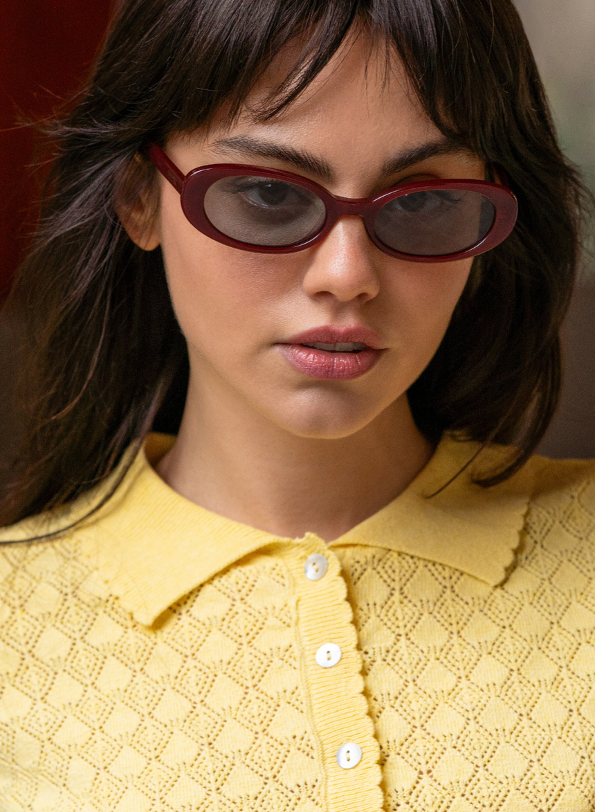 Mimi Acetate Oval Sunglasses