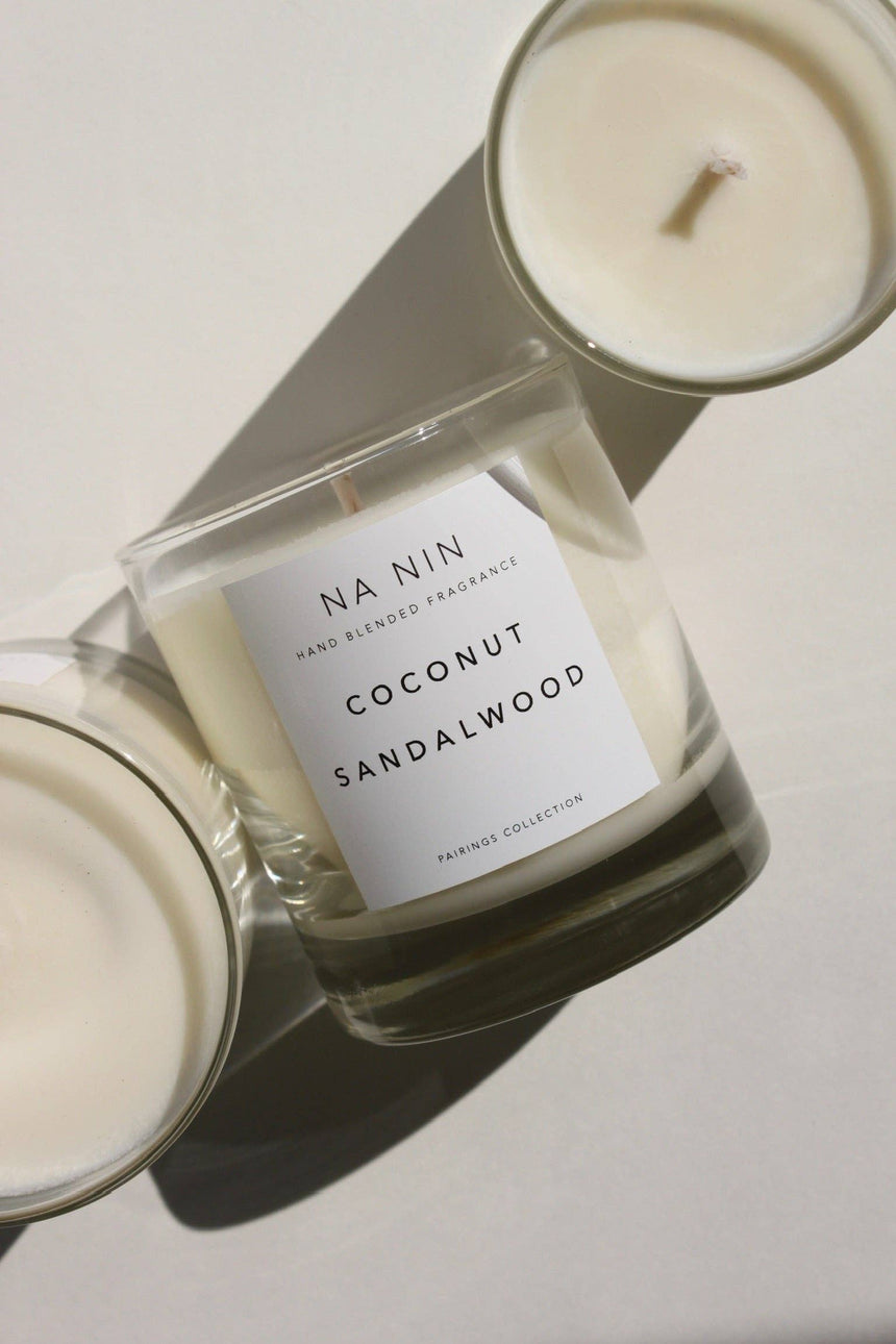 Coconut & Sandalwood Candle / Available in Multiple Sizes