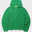 Mesh Zip-Up Hooded Pullover Cardigan