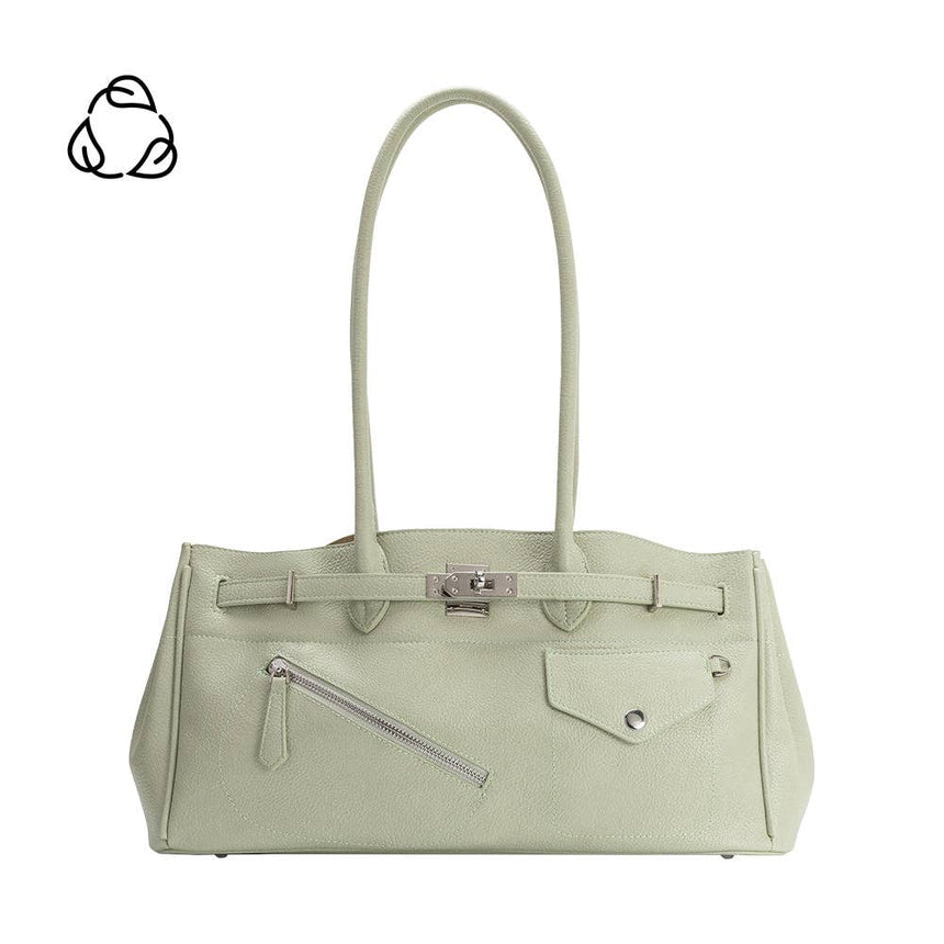 Rocky Mint Recycled Vegan Leather Shoulder Bag