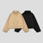 High Collar Cotton Crop Jacket