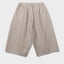 Coated Cotton Wide Bermuda Shorts
