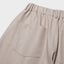 Coated Cotton Wide Bermuda Shorts