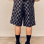 Checkered Bermuda Pants