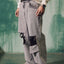 Distress Slit Washed Wide Pants