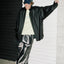 Glossy Side Tape Wide Balloon Pants