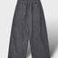 Waist Banding Washed Wide Pants