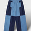 Color Block Wide Leg Denim Pants