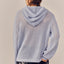 Mesh Zip-Up Hooded Pullover Cardigan