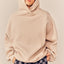 Button Detailed Crop Hoodie