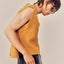 V-neck High Low Cropped Knit Vest