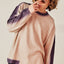 Two Tone Contrast Oversized Knit Tee
