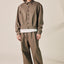 Cotton Trucker Jacket and Wide Pants Set