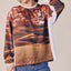 Brown Desert Digital Printed Long Tee