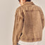 Vintage Cation Dyed Denim Crop Jacket