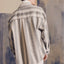 Vertical Striped Oversize Wool Shirt-Jacket