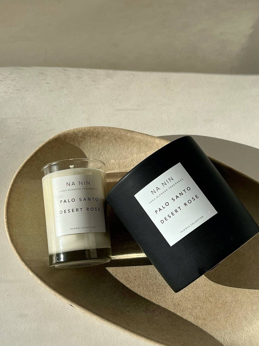 Palo Santo & Desert Rose Candle / Available in Multiple Sizes