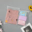 50pcs, 6 sizes Frosted Transparent clothing zipper poly bag