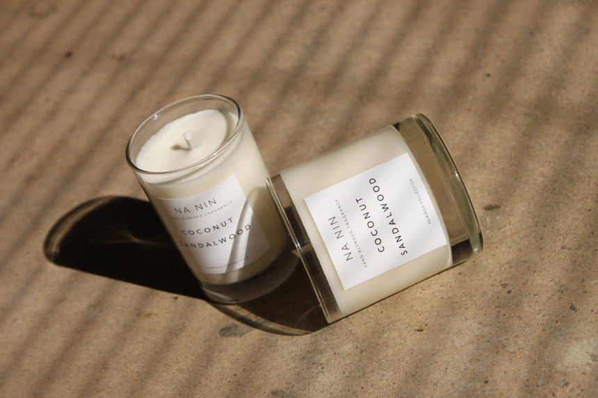Coconut & Sandalwood Candle / Available in Multiple Sizes