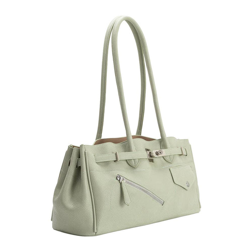 Rocky Mint Recycled Vegan Leather Shoulder Bag