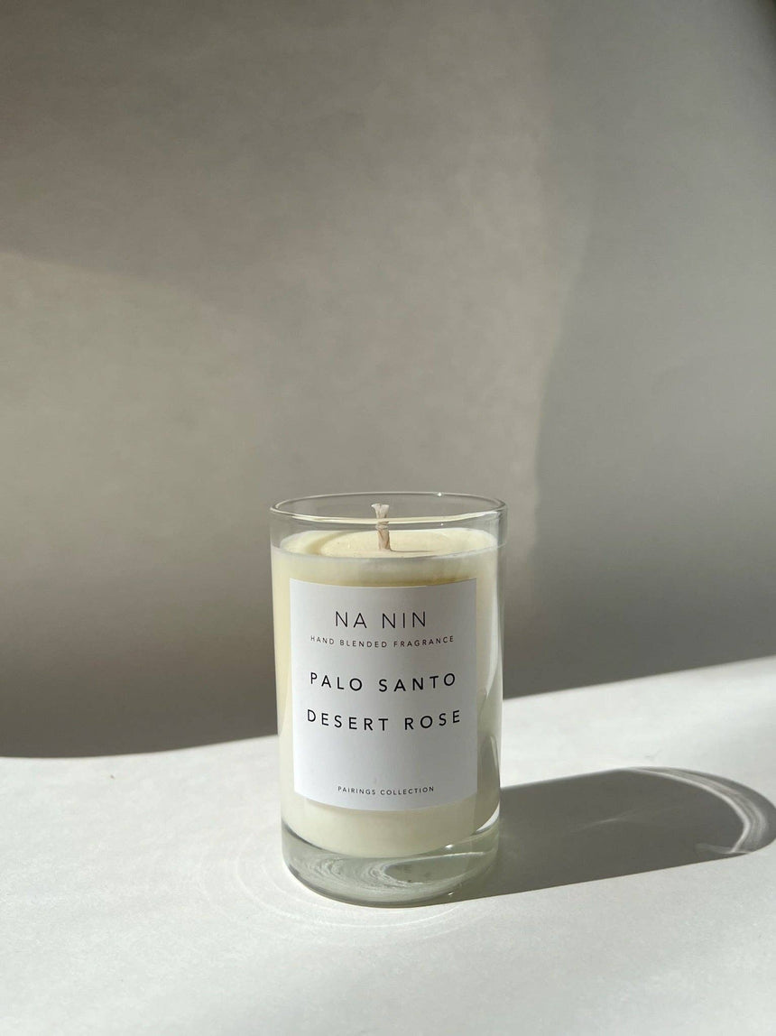 Palo Santo & Desert Rose Candle / Available in Multiple Sizes