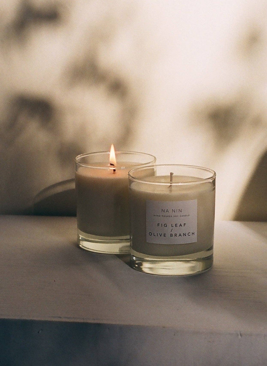 Fig Leaf & Olive Branch Candle / Available in Multiple Sizes