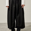 Pintuck Cropped Wide Pants