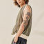 Stripy Contrasted Edge Mesh Vest