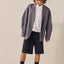 Stitch Detailed Oversize Blazer