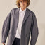 Stitch Detailed Oversize Blazer