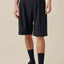 Pleated Wide-Leg Bermuda Trouser Shorts