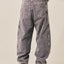 Pre-Wash Belted Denim Wide Pants