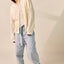 Mesh Zip-Up Hooded Pullover Cardigan