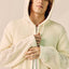 Mesh Zip-Up Hooded Pullover Cardigan