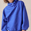 Button Detailed Crop Hoodie
